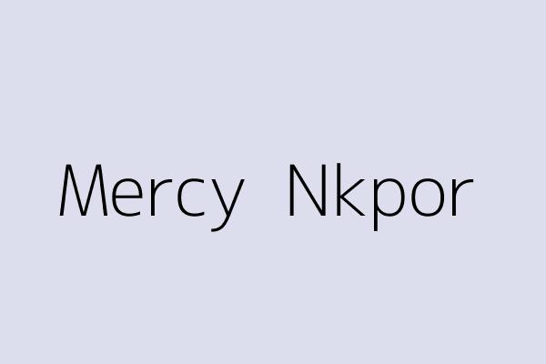 Mercy  Nkpor